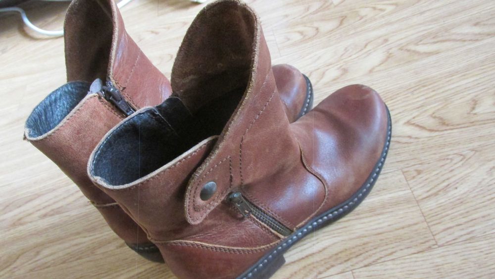 MANAS     Оригинални , Яки , Кожени  Ботуши  - Дамски   №   36