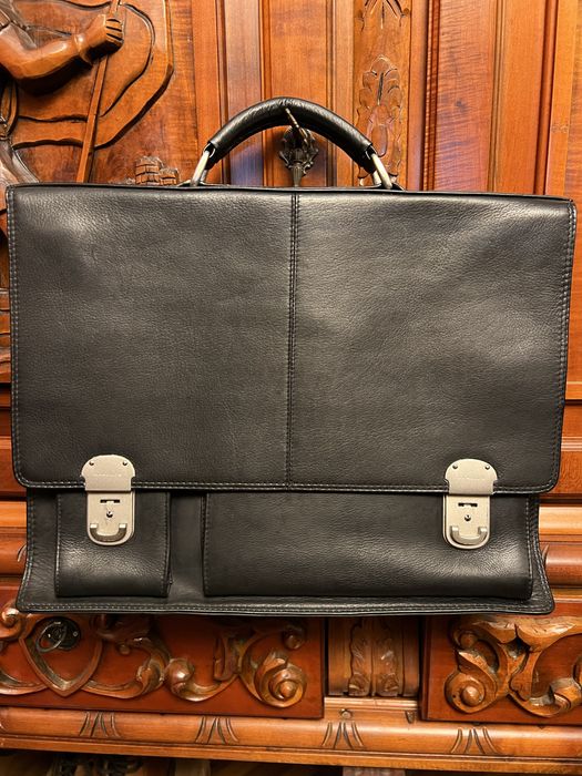 Servieta/Geanta Harrods din piele in stare perfecta