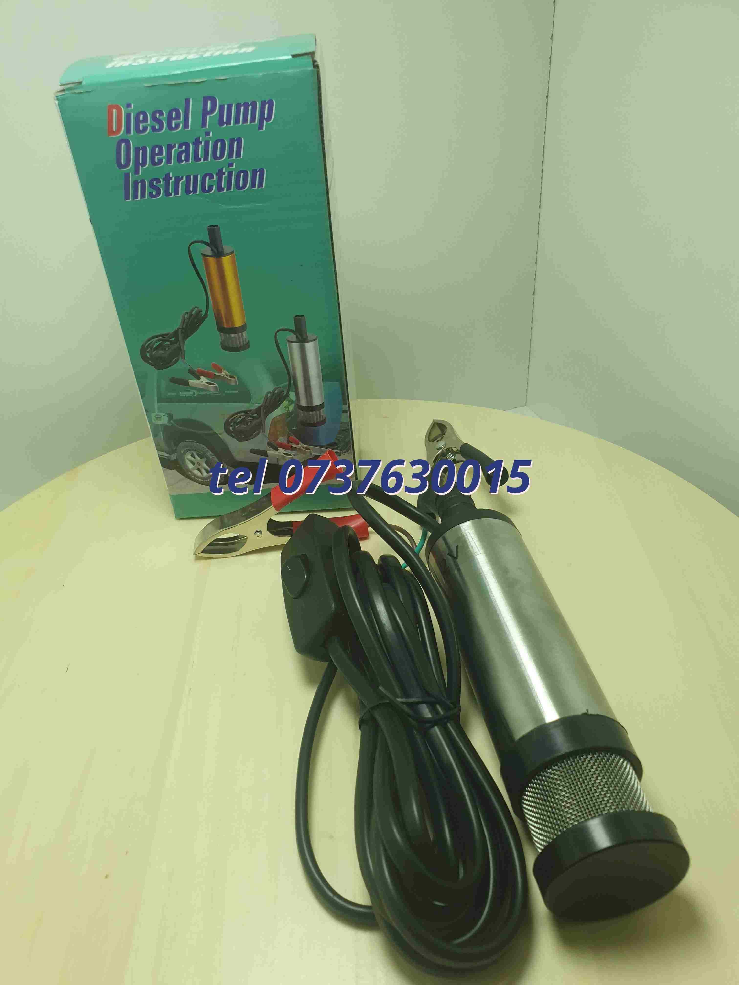 Reducere Pompa Electrica Submersibila 12v Motorina  Apa  Ulei Si Li