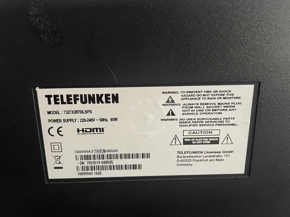 Телевизор Telefunken 32 инча