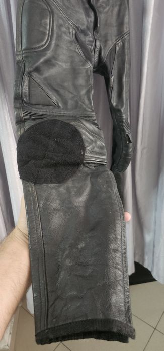Pantaloni moto piele talie 41 cm