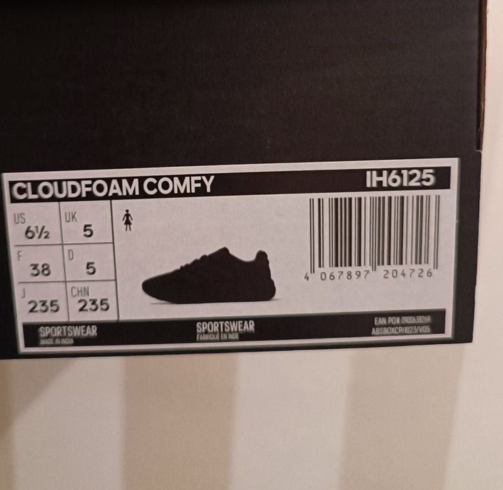 Adidas cloudfoam comfy 38