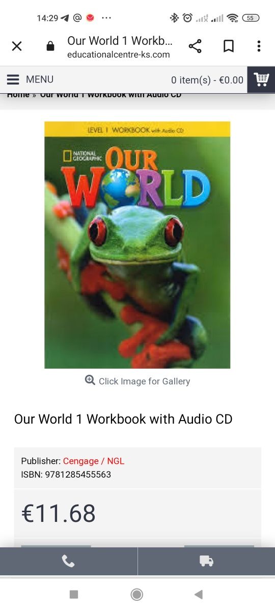 National Geographic Our World (Level 1) учебник и работна тетрадка CD