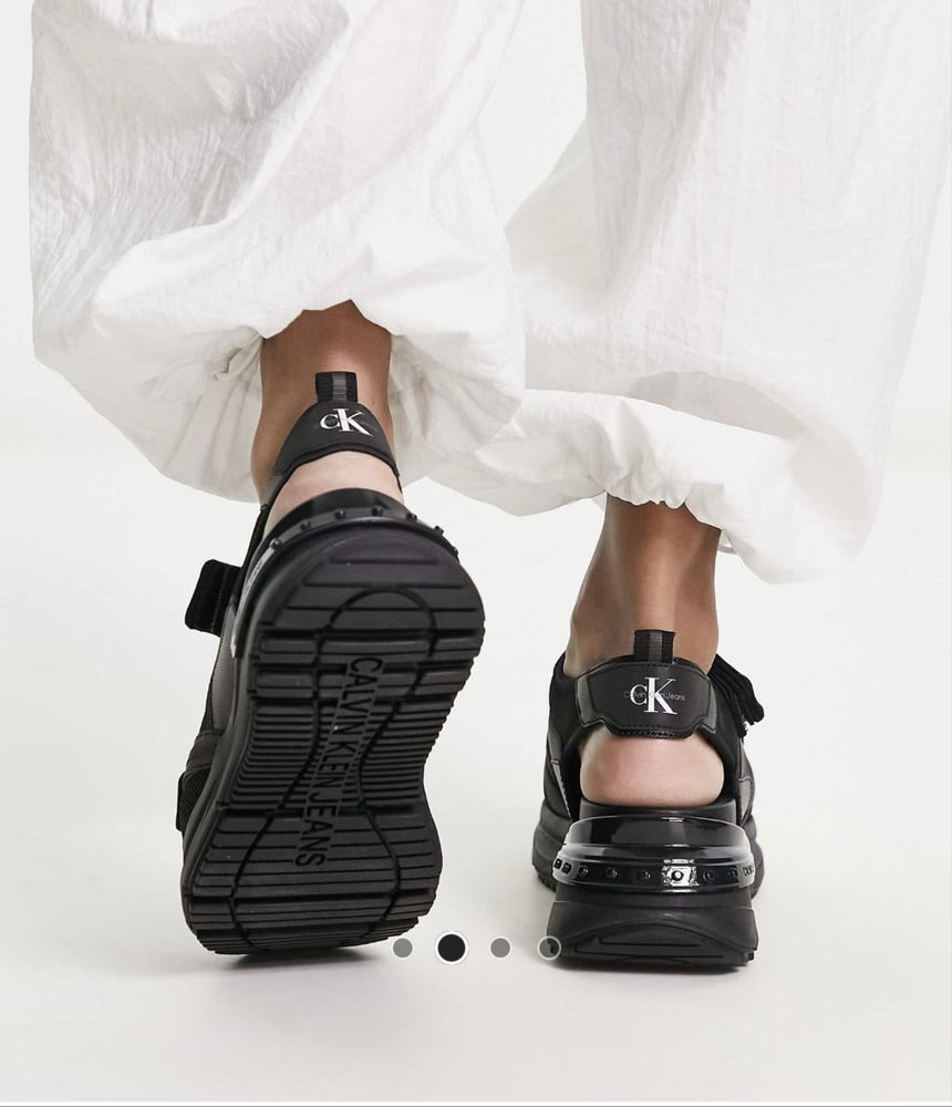 Calvin Klein Jeans chunky sandals in black