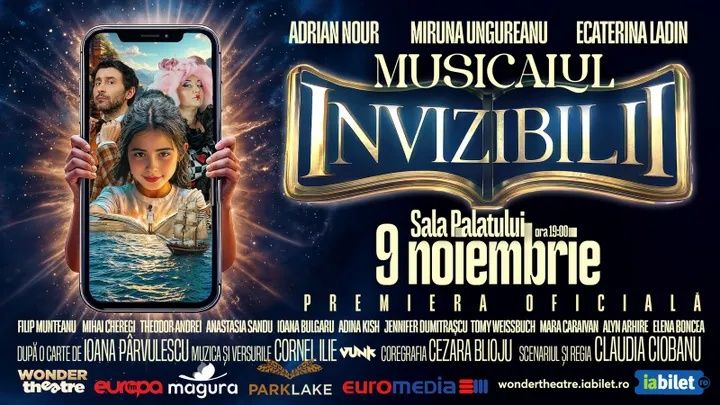 Bilete Musicalul Invizibilii 9 Noiembrie Sala Palatului