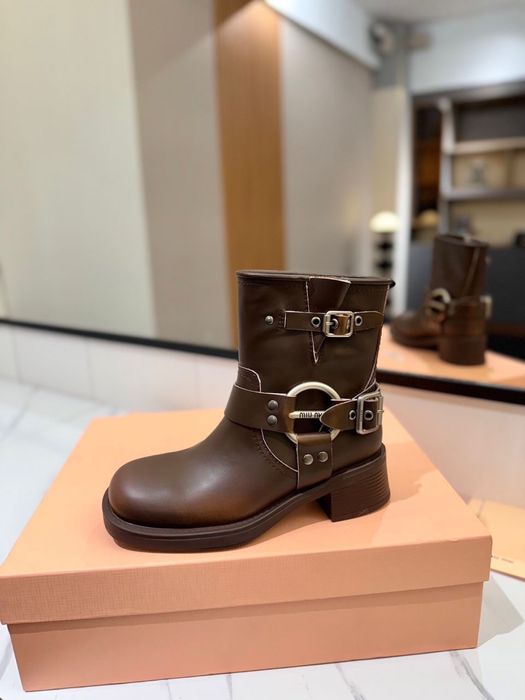 Cizme Miu Miu din piele