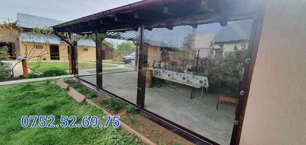 Producator folie transparenta terasa foisor