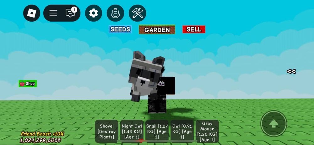 Питомцы в Grow a garden
