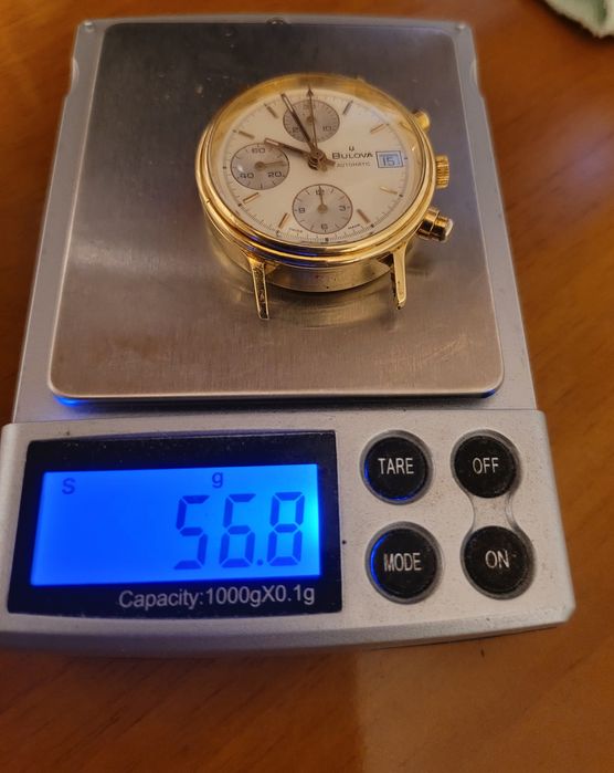 ceas aur 18k Bulova 7750 automatic cronograf