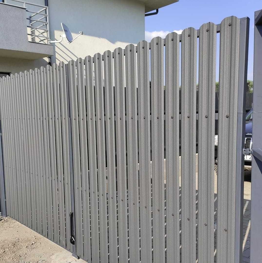 Garduri din sipca metalica si porti de diferite modele si dimensiuni