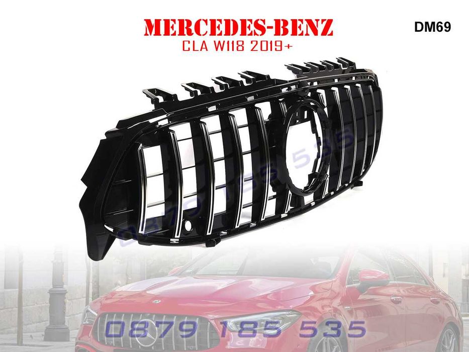 Предна решетка тип диамант Mercedes CLA W118 2019+ мецедес цла