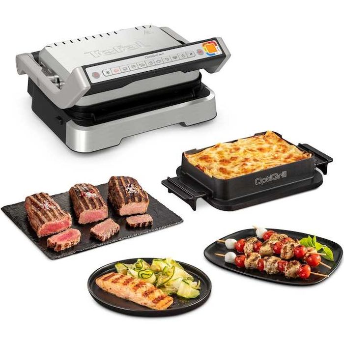 Gratar electric Tefal OptiGrill 4 in 1, GC774D30, 2100W, 9 programe