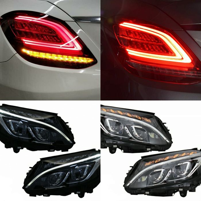 W205 facelift стопове, ils дизайн фарове LED Mercedes S205 c205 Cklas