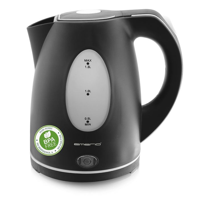 Fierbător Emerio de 1,3 litri pentru călătorii/camping/birou, 2200W