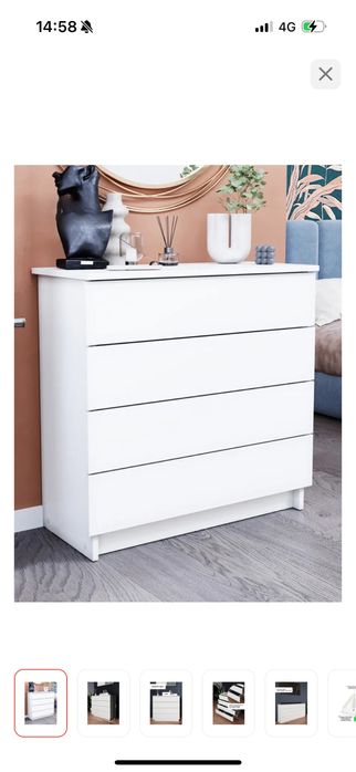 Комод белый 75х33х73
