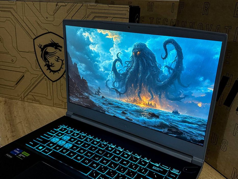 MSI RTX4050 videokarta bilan igrovoy noutbook