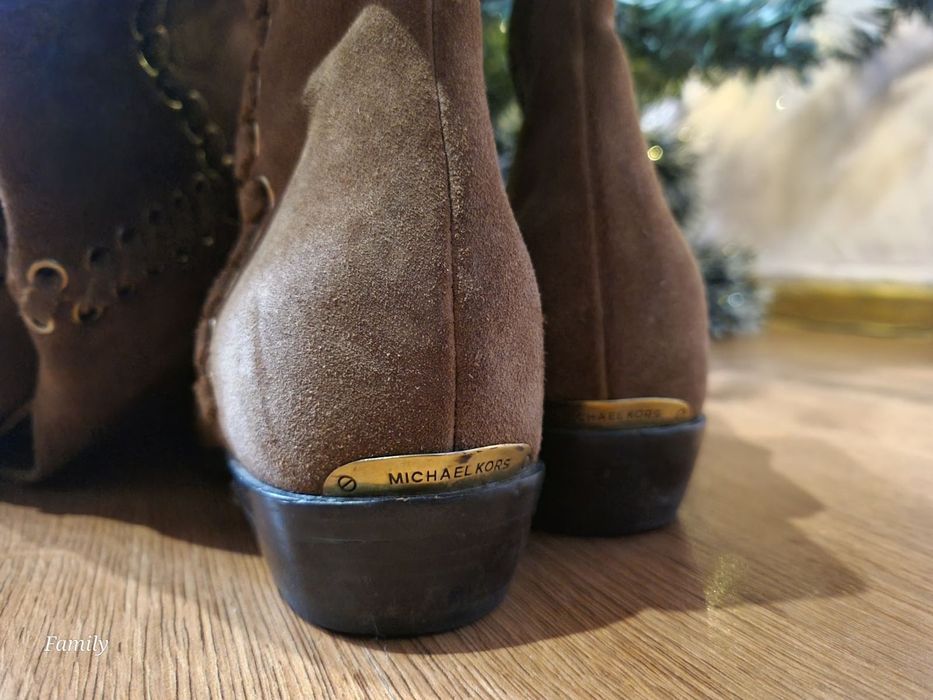 Michael kors Дамски ботуши, чизми, велур.