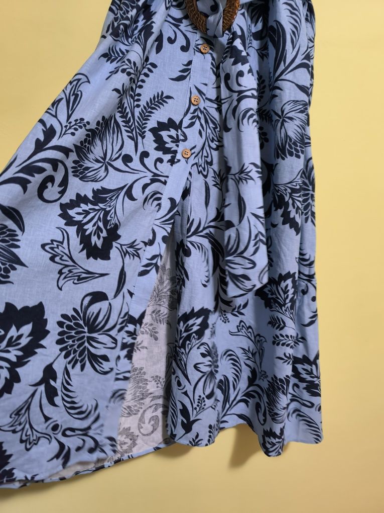 Rochie nouă, midi, în +vâscoză, Zara L, S