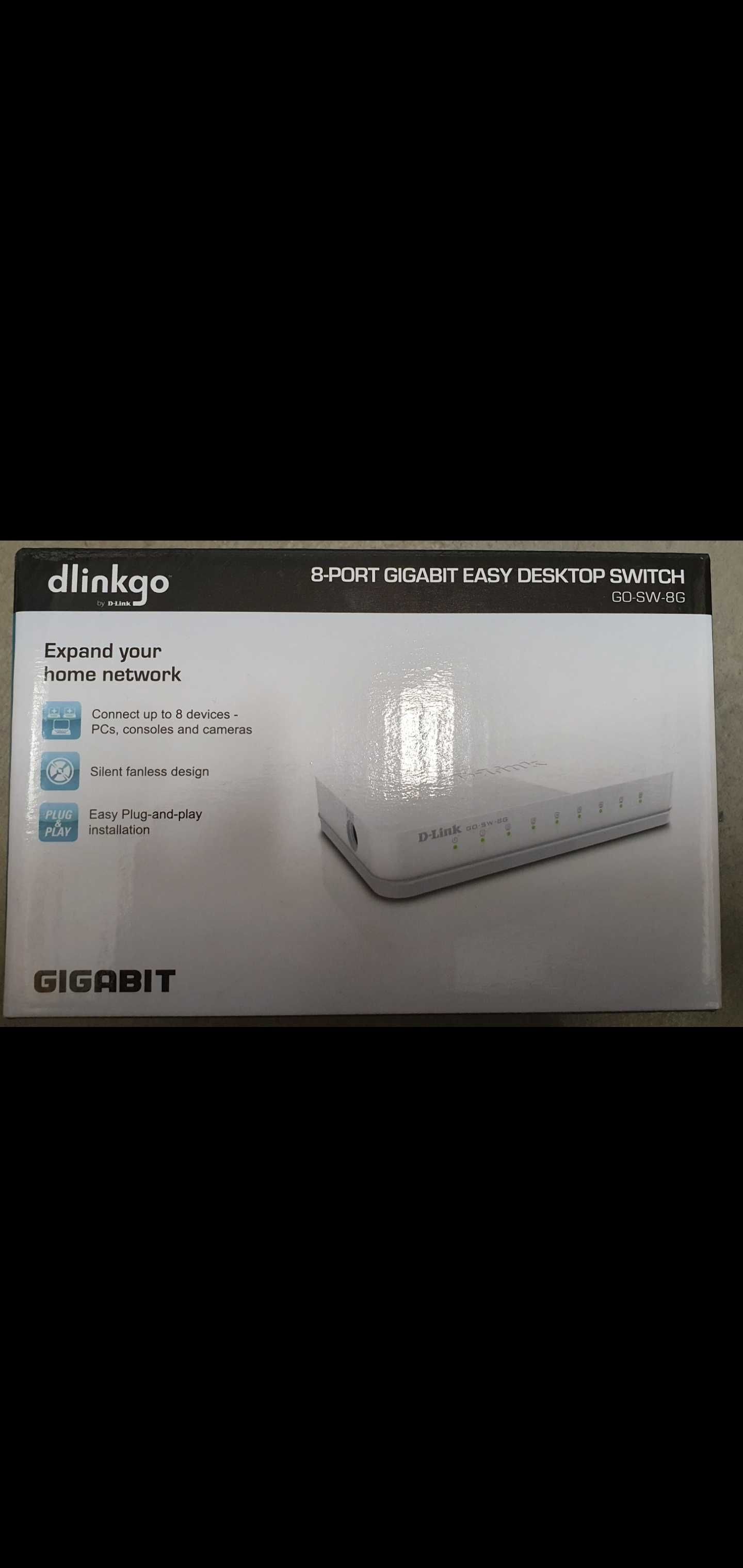 Switch D-Link GO-SW-8G, 8-Port 10/100/1000Mbps