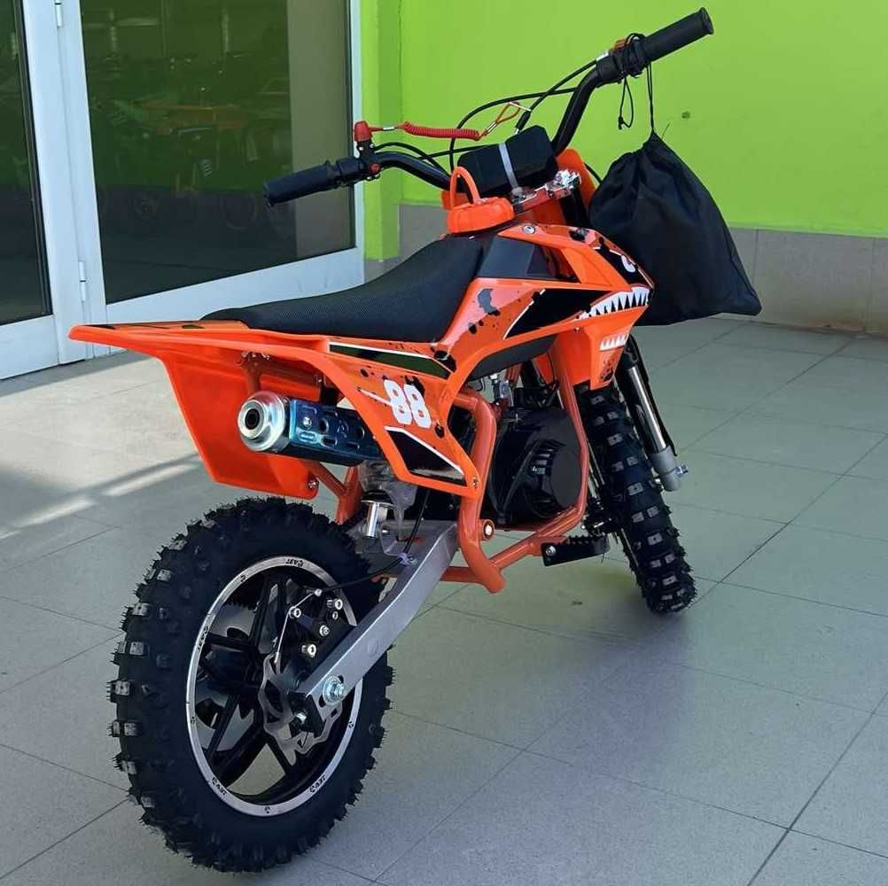 Детски бензинов кросов мотор DIRT BIKE 50cc двутактов двигател ORANGE