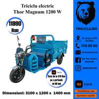 Triciclu electric marca THOR MAGNUM 1200 de W  Agramix NOU