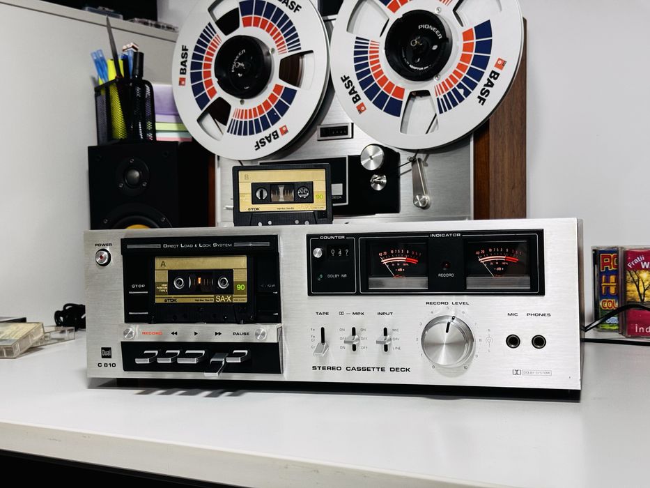 Deck nemțesc DUAL C810,vu-metre,Mpx,servisat,sunet calitativ !