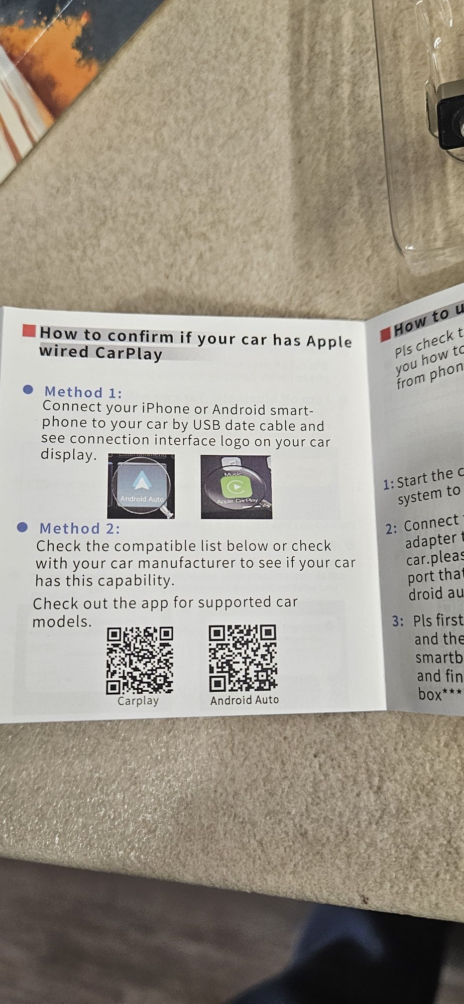 Безжичен Wireless Carplay  2in1 Apple Carplay и Android A