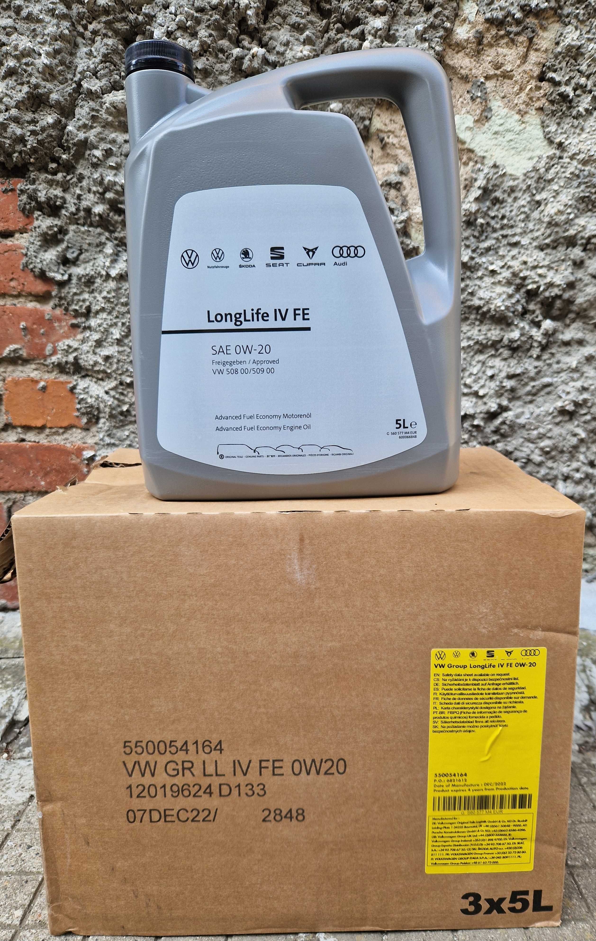 Оригинално Немско Двигателно Масло VAG GROUP 0W-30 и 0W-20 1л. и 5л.