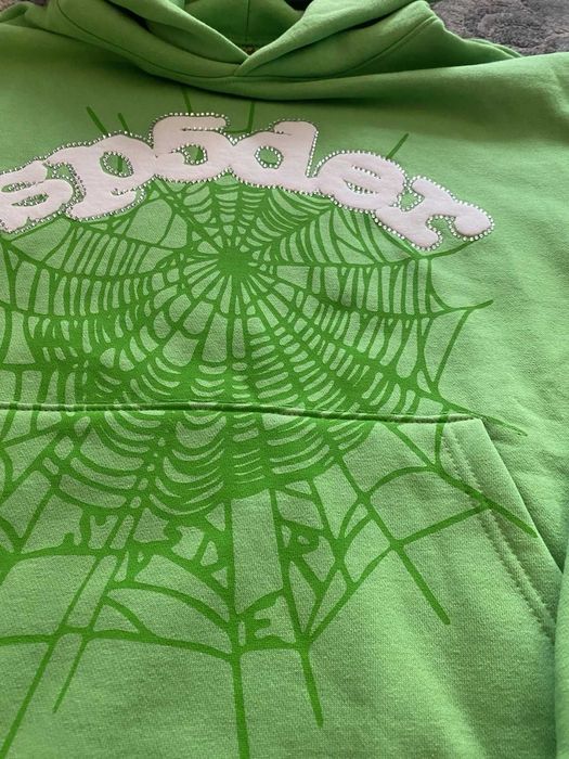 Hanorac Sp5der Verde (M) Nou | Livrare rapida cu verificare