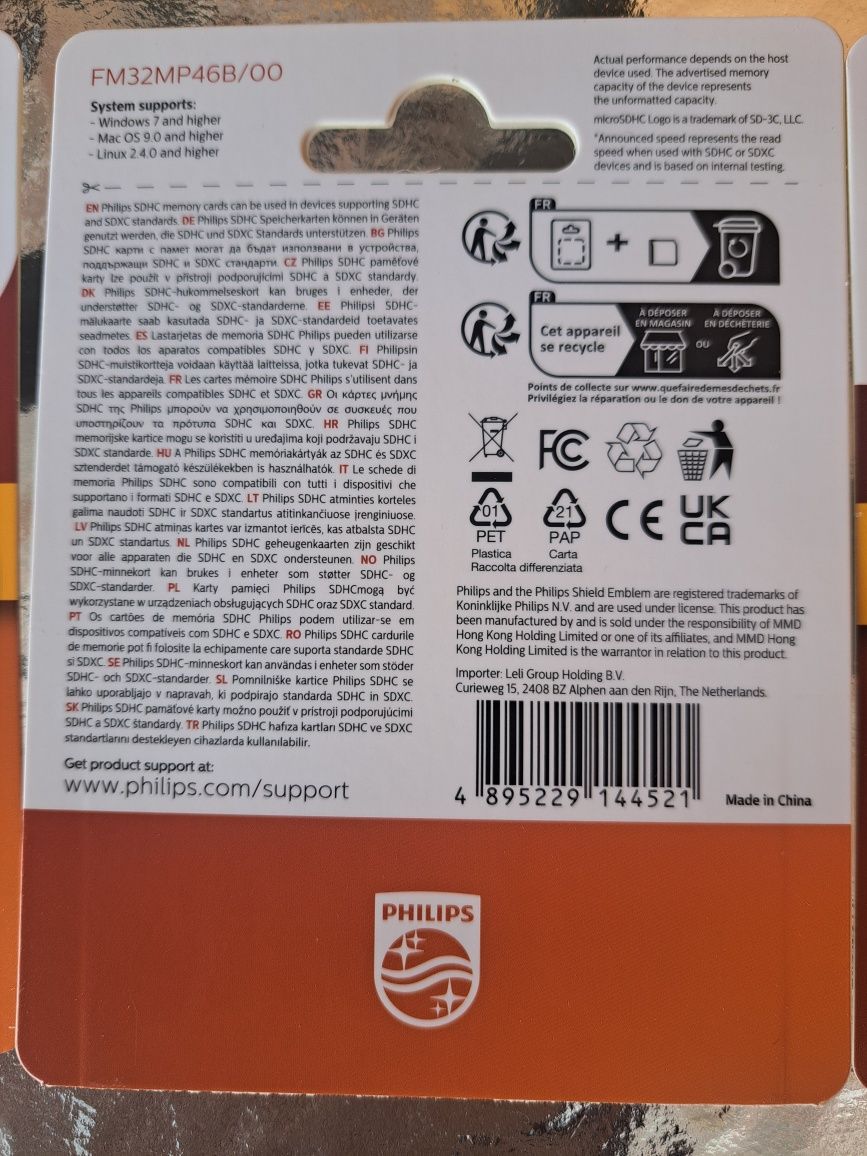 4 Carduri micro sd. sigilate. 128 gb.