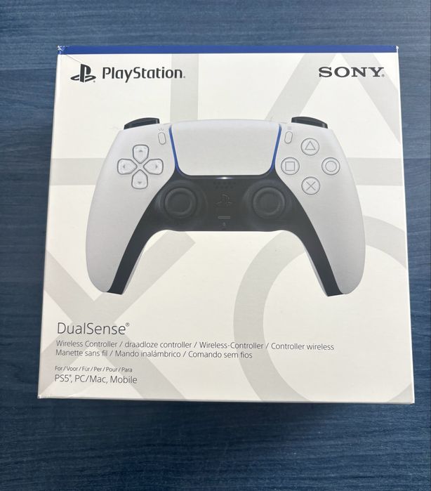 Контролер Wireless PlayStation 5 (PS5) DualSense, White-Чисто Нов