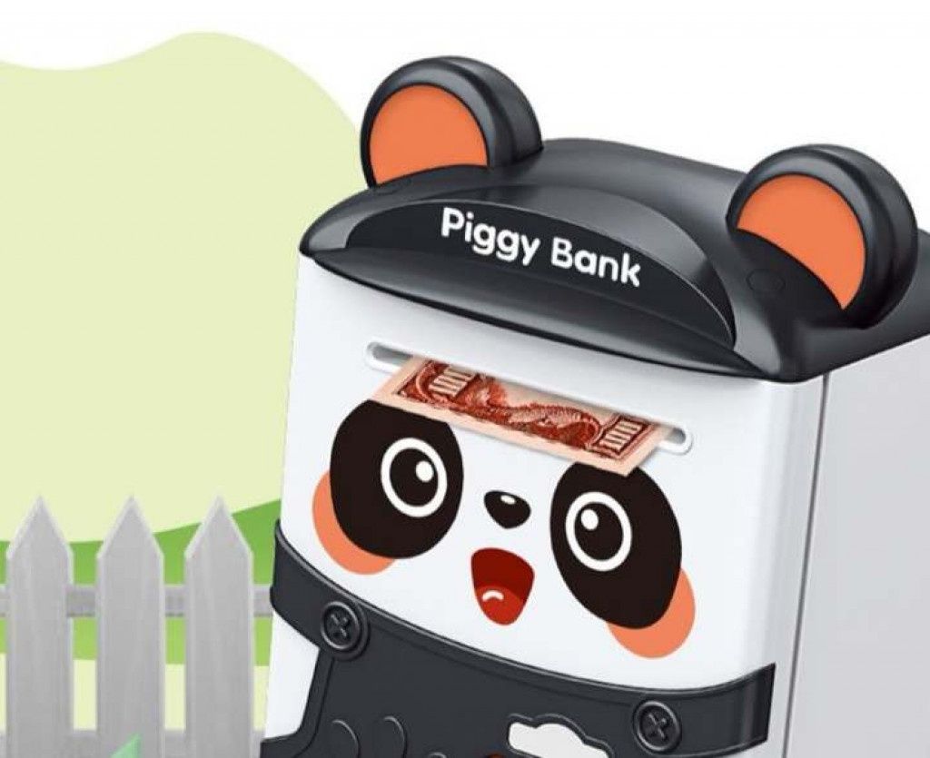 Детска касичка Panda , автоматично превъртане на парола,отключване с п