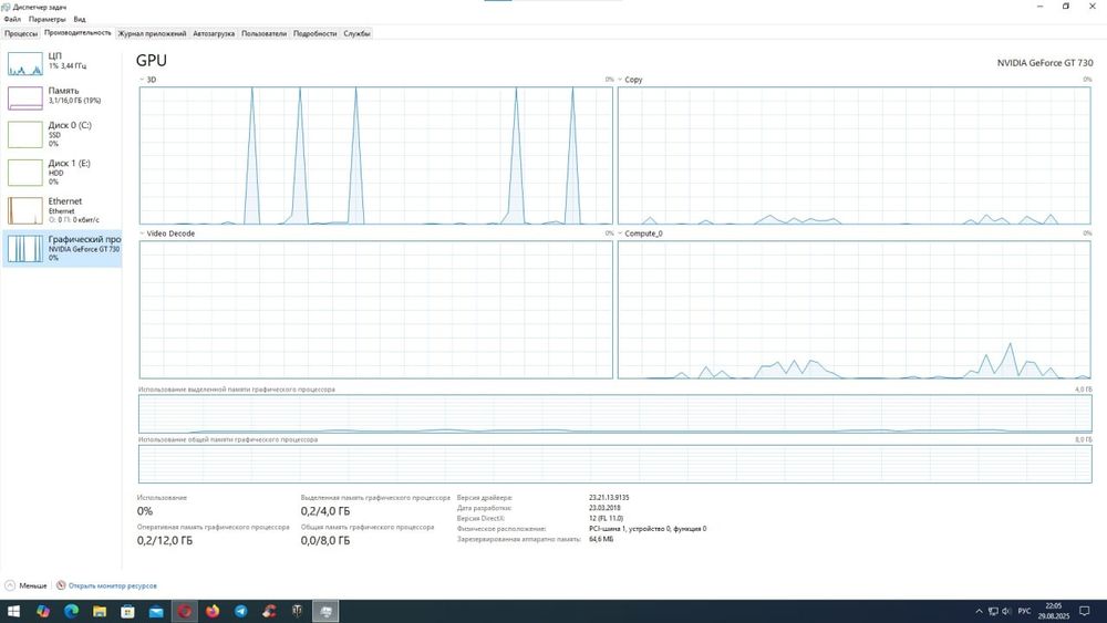 Biostar H110mhc dd4 16gb i5-7400 ssd 256gb hhd 500gb geforce gt730 4gb
