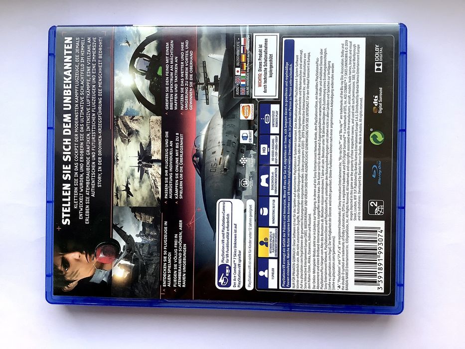 Новые диски PS4: F1 2015/2019, Ace combat 7