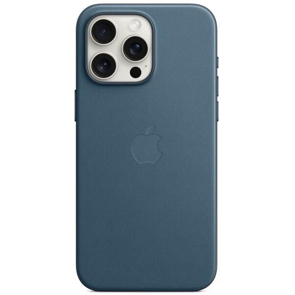 Husa iPhone 15 Pro Leather Originala Apple Pacific Blue