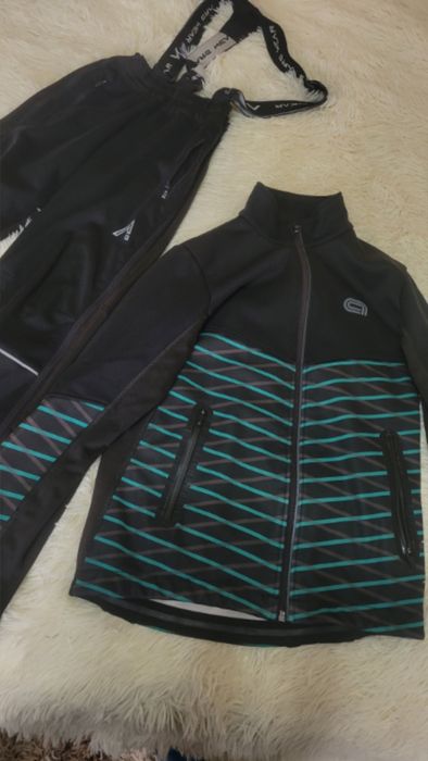 Лыжный тёплый разминочный костюм