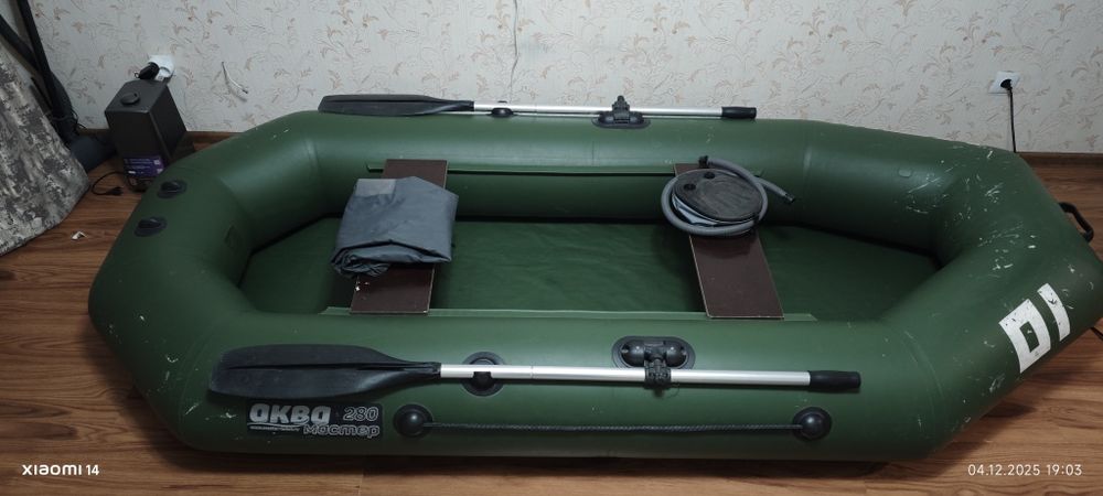 Лодка надувная Аквамастер 280 + слань пол книжка 280