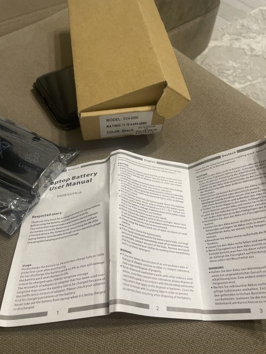 Новая батарейка для Notebook number HSTNN-YB3N  модель DV4-5000