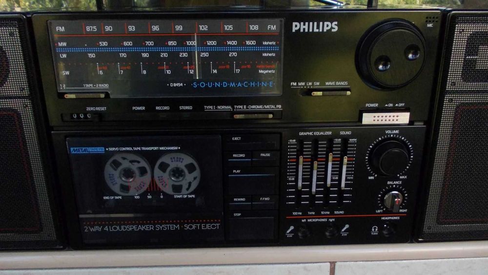 radio casetofon PHILIPS D8454 stereo vintage