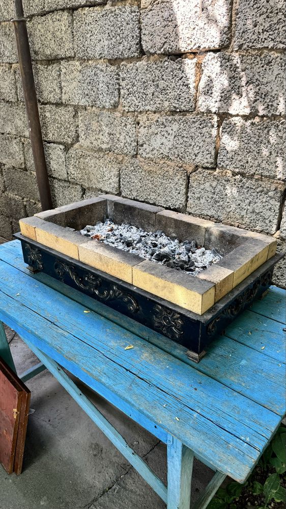 Мангал из огнеупорного кирпича