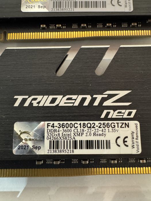 Memorie RAM G.SKILL TridentZ Neo 128GB 3600Mhz DDR4