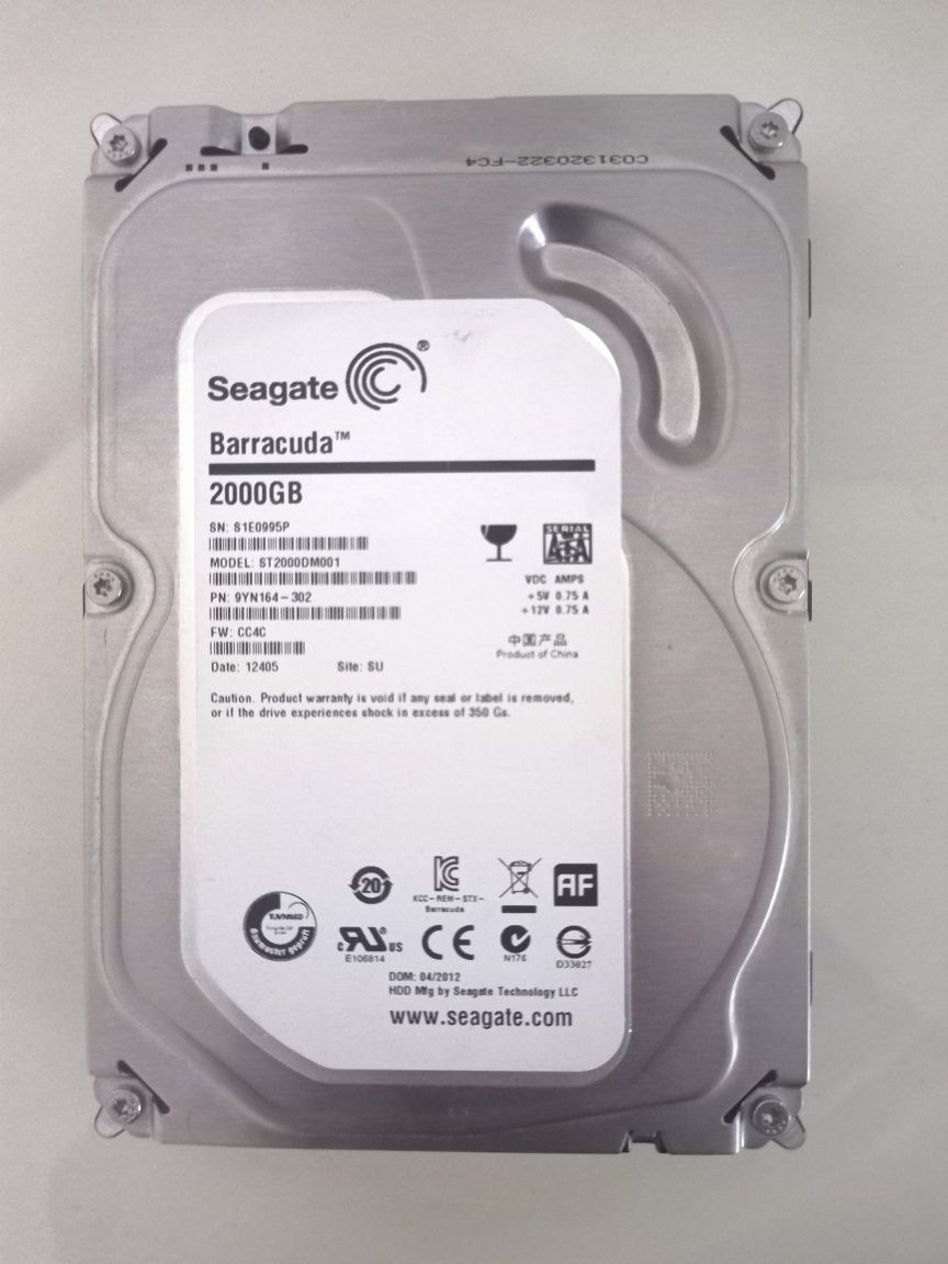 Жёсткий диск HDD 2тб