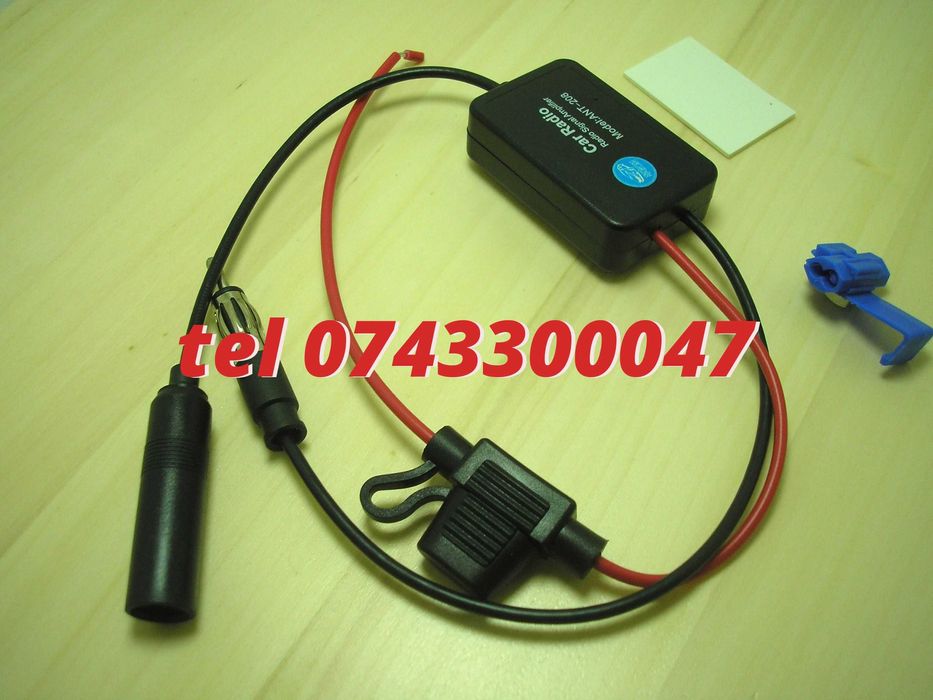 Amplificator Semnal Antena Radio Auto Fm 12v