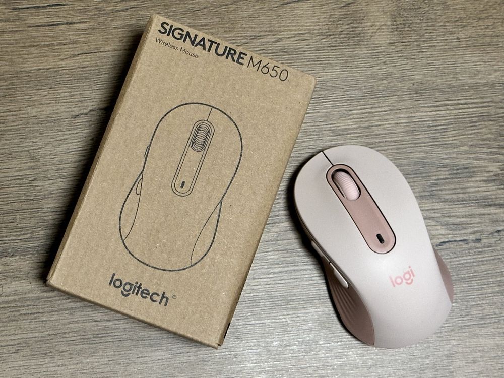 Мишка на Logitech m650 rose, розова