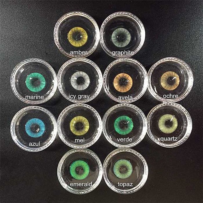Emerald HD - Lentile de contact colorate verde anuale, pachet complet