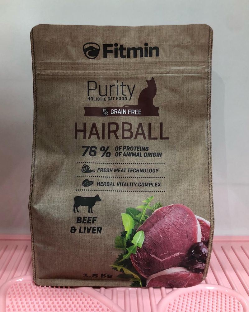 Корм кошачий Fitmin Purity hairball