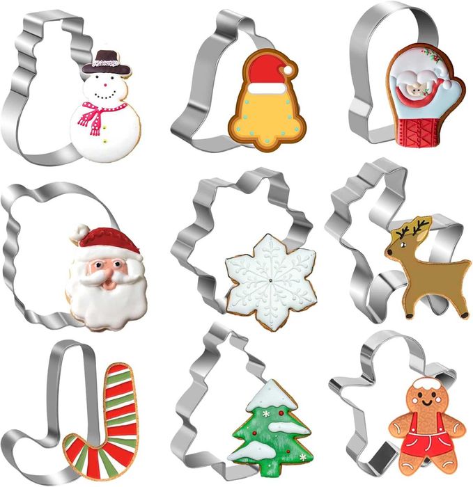Forme pentru prăjituri de Craciun, Set de 3,4 sau 9, inox