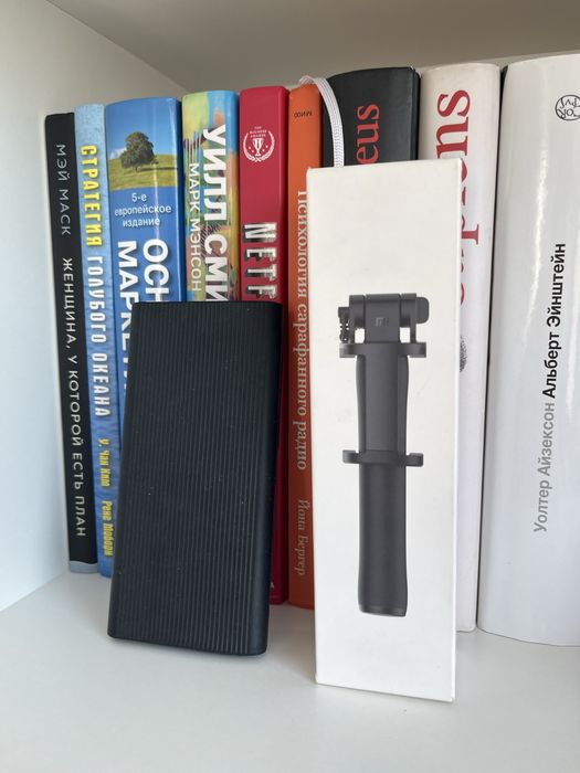 Пауебанк и монопод сяоми, powerbank, xiaomi