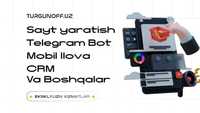 Разработка сайт, онлайн магазин, телеграм бот | Sayt, bot yasash