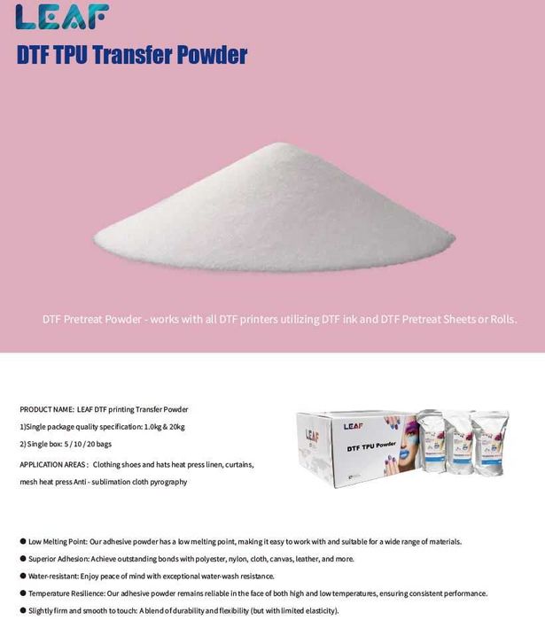 Pudra DTF Transfer Adeziv Praf PREMIUM